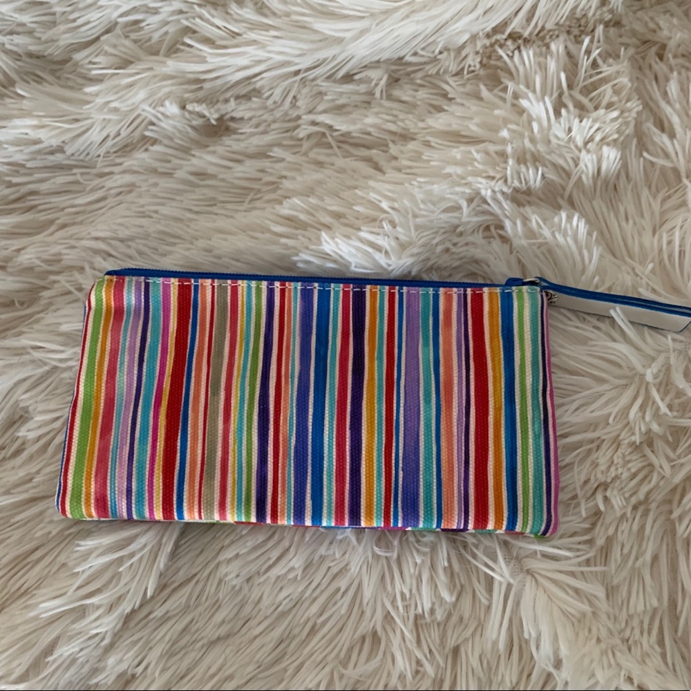 Rainbow Stripe and Triangle Brighton Pouch